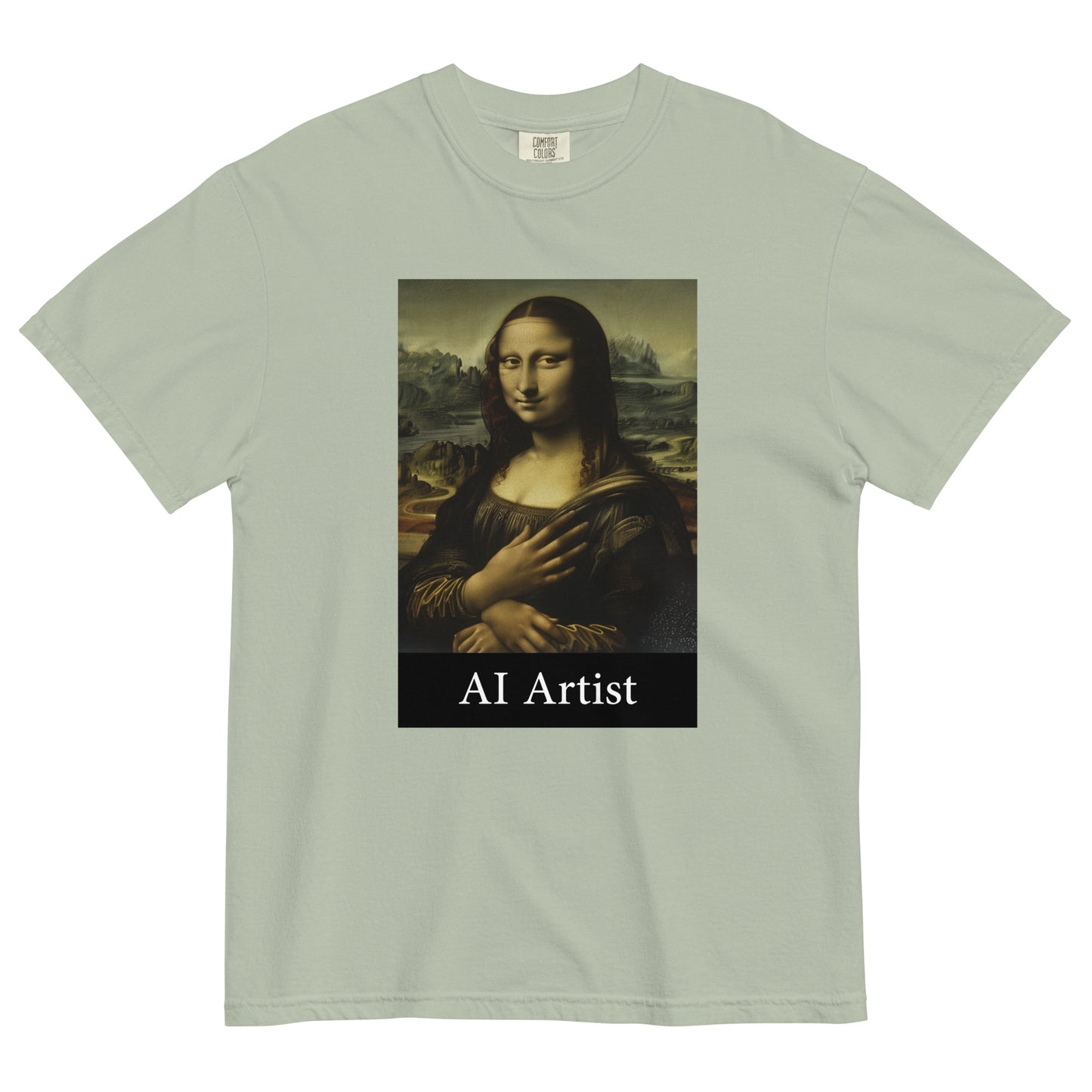 Hallucinating Mona - Unisex Garment-Dyed Heavyweight T-Shirt