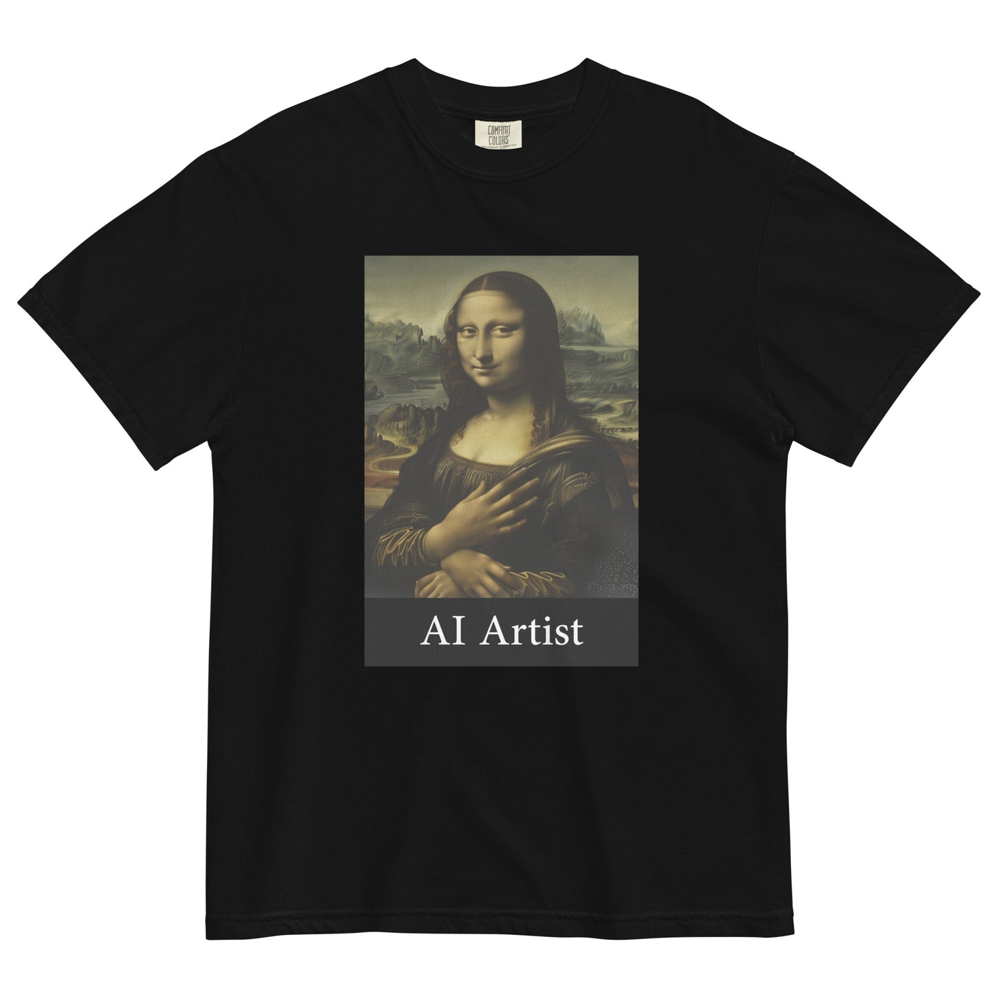 Hallucinating Mona - Unisex Garment-Dyed Heavyweight T-Shirt