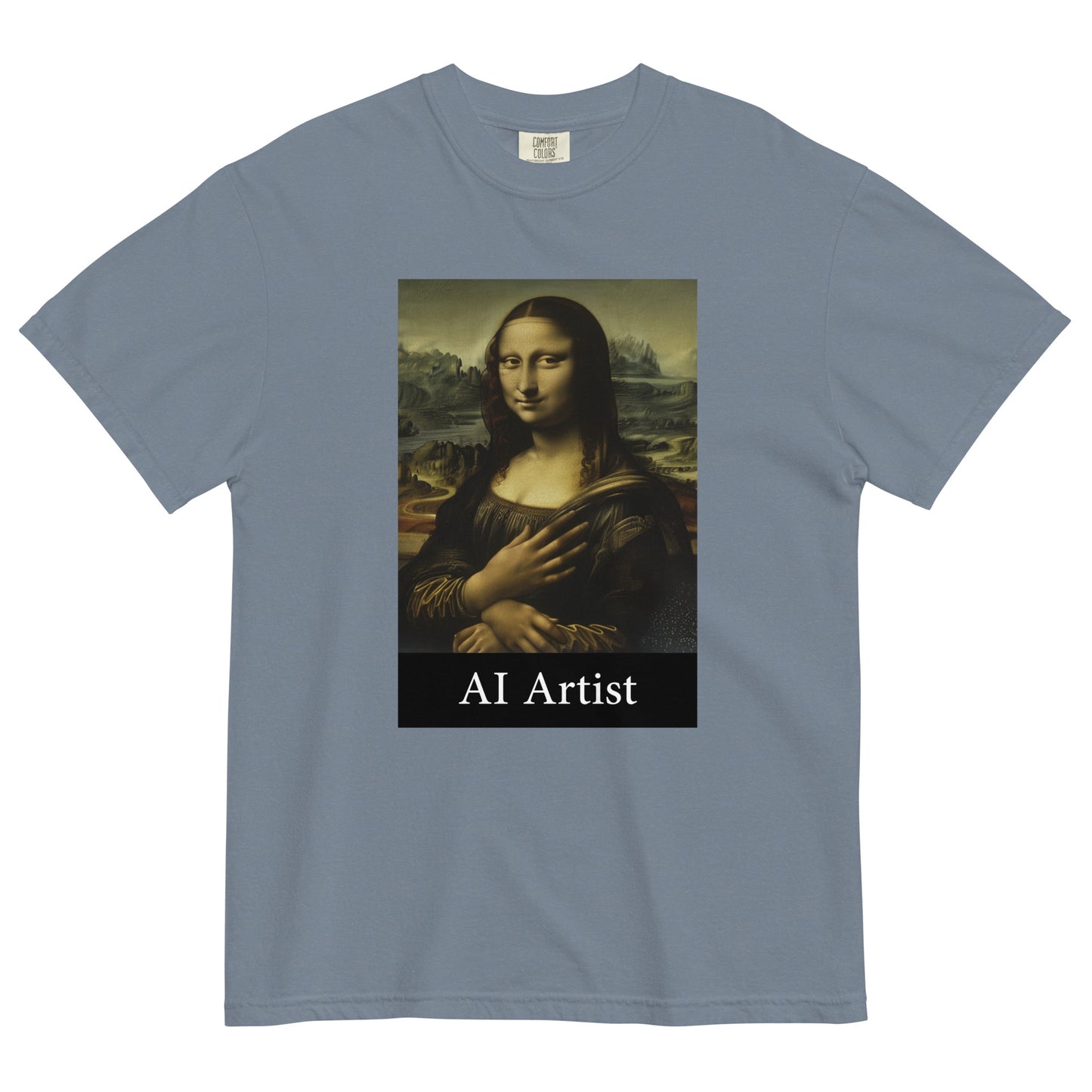 Hallucinating Mona - Unisex Garment-Dyed Heavyweight T-Shirt