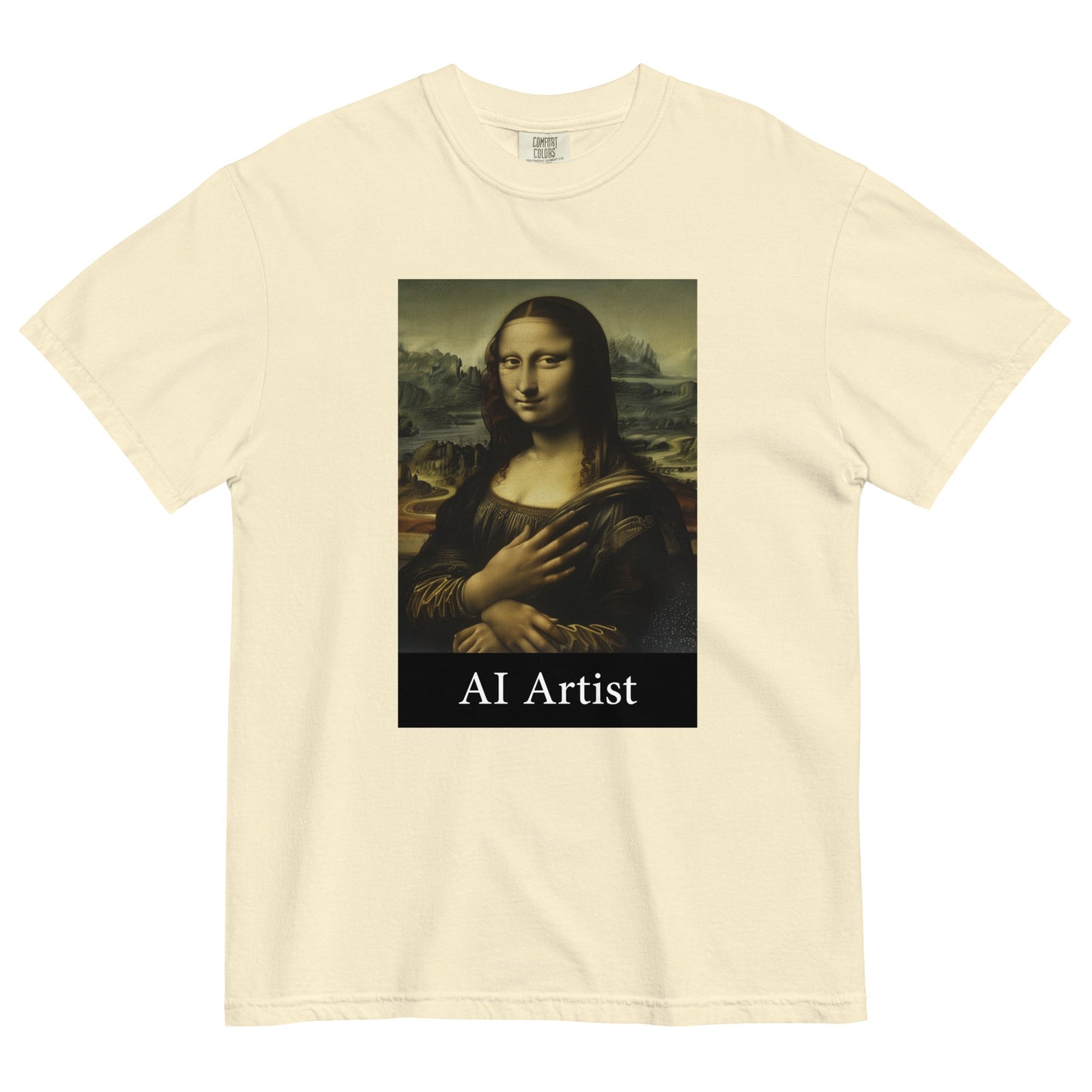 Hallucinating Mona - Unisex Garment-Dyed Heavyweight T-Shirt